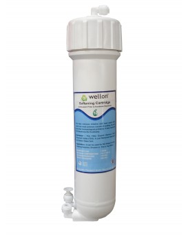 Wellon Water Softener Cartridge for All Types of Water Purifiers to Remove Hardness and Increase Membrane Life. (12'' Inch)(MHT)